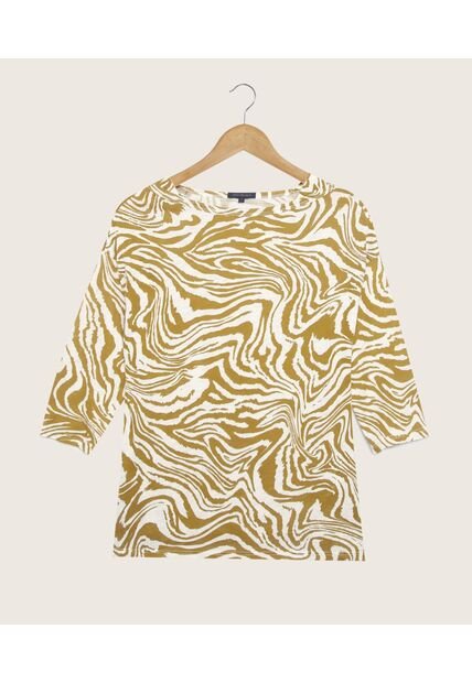 Camiseta Para Mujer Manga 3/4 Color Café  Marca Patprimo #30093160