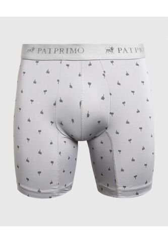Bóxer Medio Estampado X1 Para Hombre Gris Patprimo Patprimo