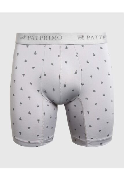 Bóxer Medio Estampado X1 Para Hombre Gris Patprimo