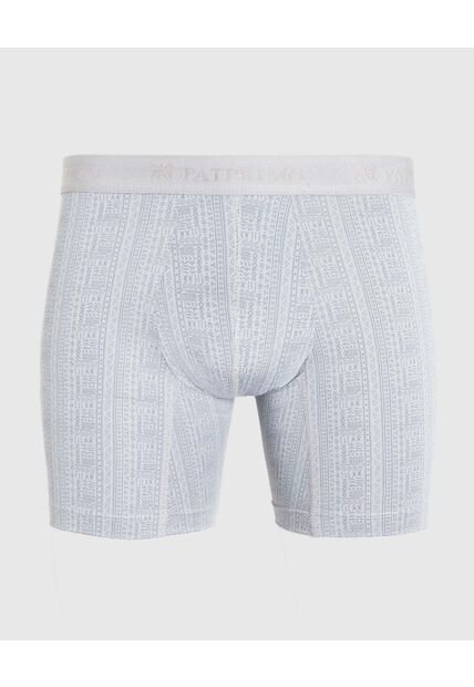 Bóxer Medio Estampado X1 Para Hombre Gris Patprimo