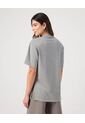 Camiseta Para Mujer Manga Corta Cuello Redondo Color Gris Marca Patprimo #30093825 de Patprimo