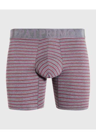 Bóxer Medio A Rayas X1 Para Hombre Gris Patprimo Patprimo