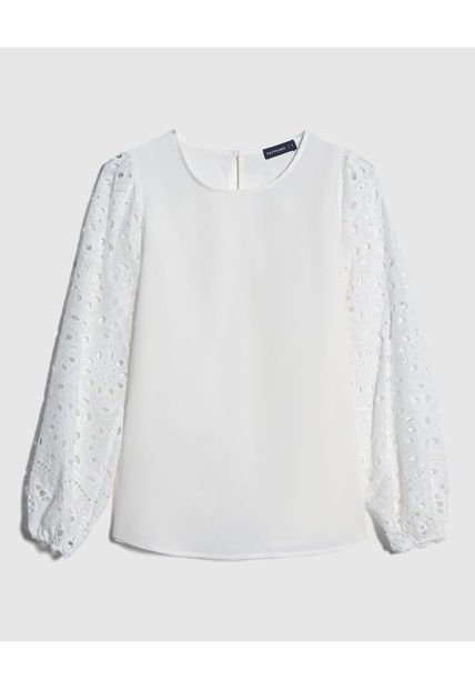 Blusa Para Mujer Manga Larga Color Blanco Marca Patprimo #30123382