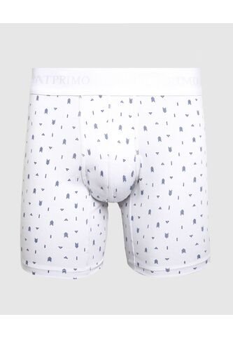 Bóxer Medio Estampado X1 Para Hombre Blanco Patprimo Patprimo