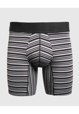 Bóxer Medio Estampado A Rayas X1 Para Hombre Negro Patprimo Patprimo