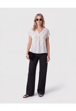 Blusa Para Mujer Manga Corta Color Crudo Marca Patprimo #30127838
