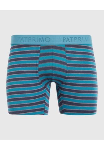Bóxer Medio A Rayas X1 Para Hombre Azul Patprimo Patprimo