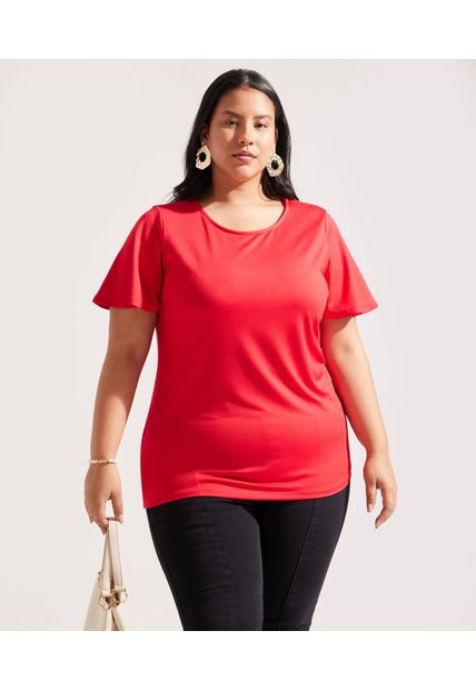 Camiseta Para Mujer Manga Corta Color Rojo  Marca Patprimo #14091257