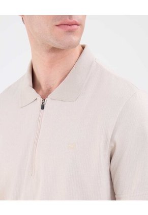 Polo Para Hombre Cuello Tejido Sin Bolsillo Color Café Marca Patprimo #44112747