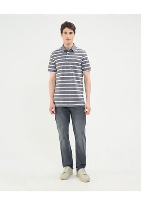 Polo Para Hombre Cuello Maquina Con Bolsillo Color Gris  Marca Patprimo #44112697