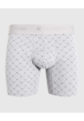 Bóxer Medio Estampado X1 Para Hombre Gris Patprimo Patprimo