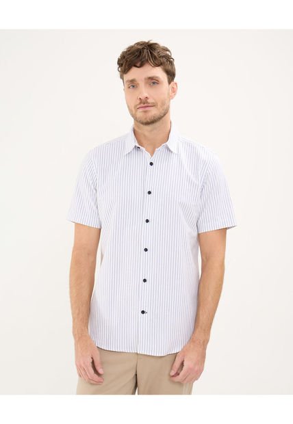 Camisa Para Hombre Manga Corta Sin Bolsillo Color Azul Claro Marca Patprimo #44013062