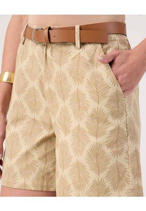 Bermuda Para Mujer Regular Corto Color Café Marca Patprimo #30100389