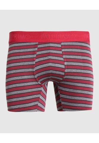 Bóxer Medio A Rayas X1 Para Hombre Rojo Patprimo Patprimo