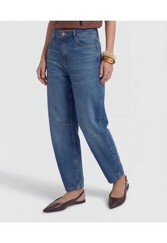 Jean  Para Mujer Barrel Color Azul Marca Patprimo #30160512 Patprimo