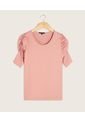 Camiseta Para Mujer Manga Corta Color Rosa Marca Patprimo #30092787 de Patprimo