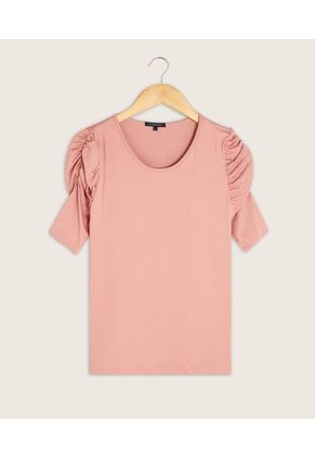Camiseta Para Mujer Manga Corta Color Rosa Marca Patprimo #30092787