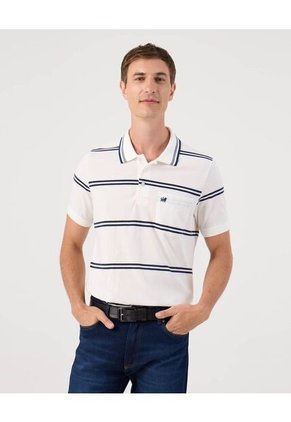 Polo Para Hombre Cuello Tejido Con Bolsillo Color Blanco Marca Patprimo #44112748