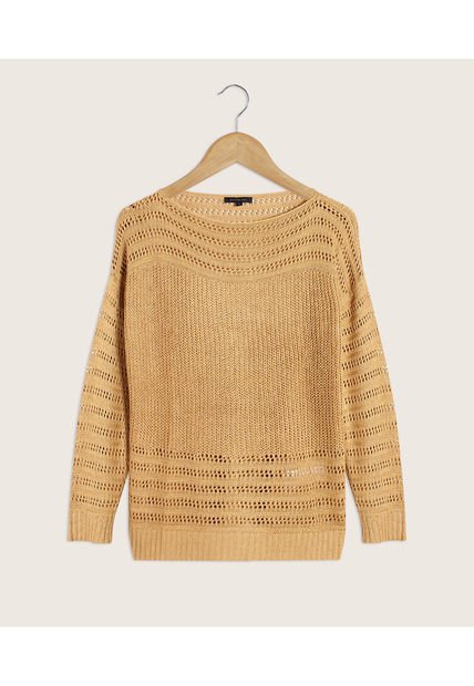 Saco Para Mujer Cuello Redondo Color Café  Marca Patprimo #30330500