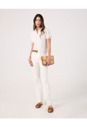 Camisa Para Mujer Manga Corta Color Blanco Marca Patprimo #30010747