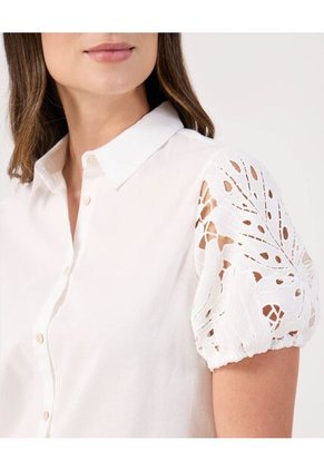 Camisa Para Mujer Manga Corta Color Blanco Marca Patprimo #30010747