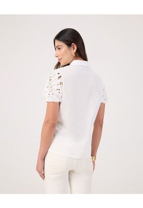 Camisa Para Mujer Manga Corta Color Blanco Marca Patprimo #30010747