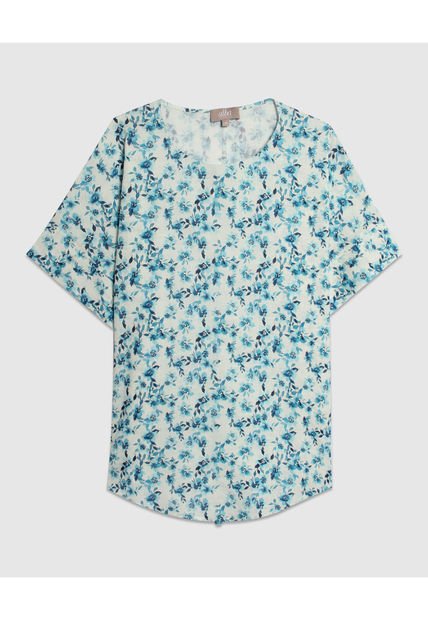 Blusa Para Mujer Manga Corta Color Azul  Marca Patprimo #14121335