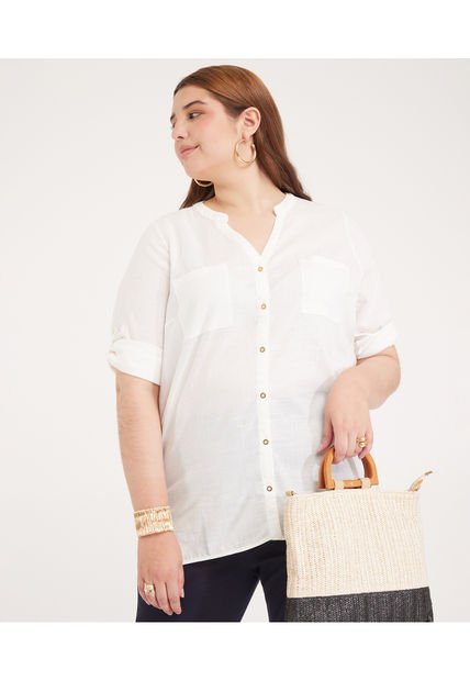 Blusa Para Mujer Manga 3/4 Color Blanco Marca Patprimo #14121282