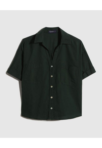 Camisa Para Mujer Manga Larga Color Verde  Marca Patprimo #30010662