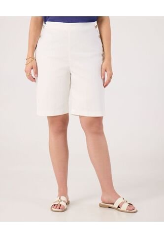 Bermuda Para Mujer Regular Largo Color Blanco Marca Patprimo #14100134 Patprimo