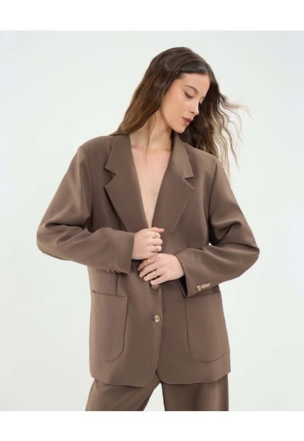 Blazer Para Mujer  Color Café Marca Patprimo #30400142