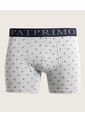 Boxer Algodón Estampado, Realce Pespuntado Elastico Expuesto X1 Para Hombre Gris Patprimo de Patprimo