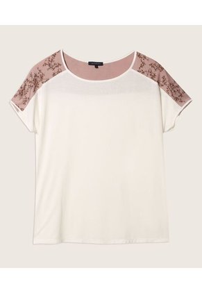 Pijama Para Mujer Patprimo Pijama M/C Capri Blanco En Viscosa