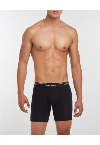 Boxer  Con Bragueta Funcional En Lycra-Algodón X1 Para Hombre Negro Patprimo Patprimo