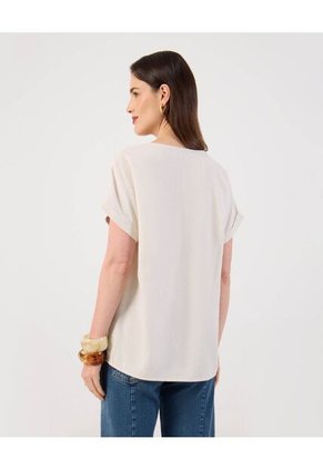 Blusa  Para Mujer Manga Corta Color Beige Marca Patprimo #30123630