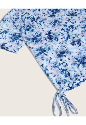 Camiseta Para Niña Manga Corta Color Azul Marca Patprimo #86090336