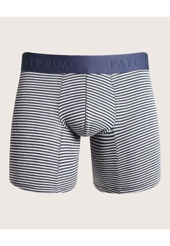 Pantaloncillo Algodón Mini Rayas Preteñido Elástico Expuesto X1 Para Hombre Azul Patprimo Patprimo