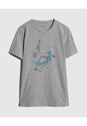 Pijama  Infantil Niño M/C P/L Color Gris Marca Patprimo #63040048