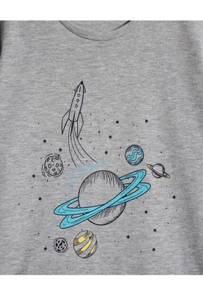 Pijama  Infantil Niño M/C P/L Color Gris Marca Patprimo #63040048