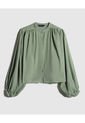 Blusa Cuello Mao  Para Mujer Verde Patprimo de Patprimo
