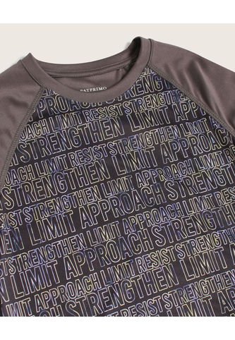 Camiseta Para Niño Manga Corta Color Gris  Marca Patprimo #66090294 Patprimo