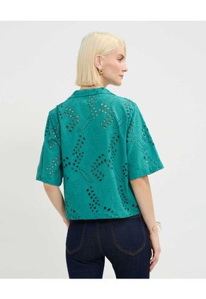 Camisa Para Mujer Manga Corta Color Verde Marca Patprimo #30010689