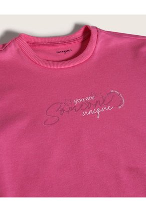 Buzo Para Niña Cuello Redondo Color Rosado Marca Patprimo #86060021