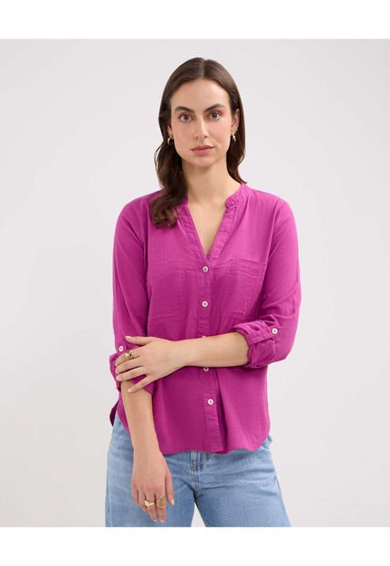 Blusa Para Mujer Manga Larga Color Morado Marca Patprimo #30123391