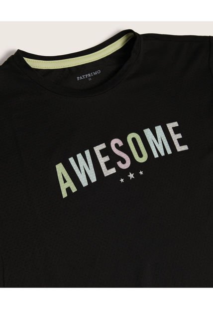 Camiseta Para Niña Manga Corta Color Negro Marca Patprimo #86090334