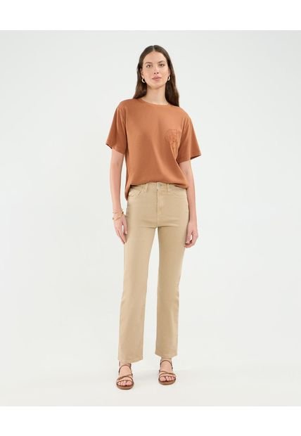 Jean Para Mujer Straight Color Beige Marca Patprimo #30160450