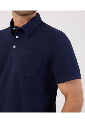Polo  Para Hombre Cuello Maquina Con Bolsillo Color Azul Marca Patprimo #44117246