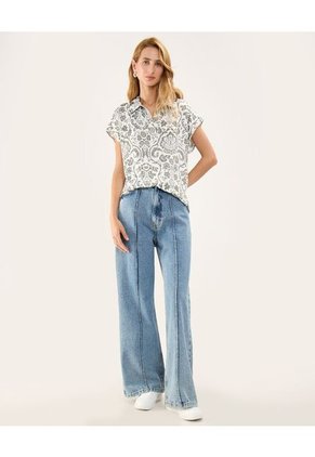 Blusa Para Mujer Manga Corta Color Verde  Marca Patprimo #30123387