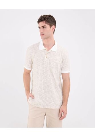 Polo Para Hombre Cuello Tejido Con Bolsillo Color Crema Marca Patprimo #44112741 Patprimo