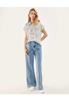 Blusa Para Mujer Manga Corta Color Verde  Marca Patprimo #30123387